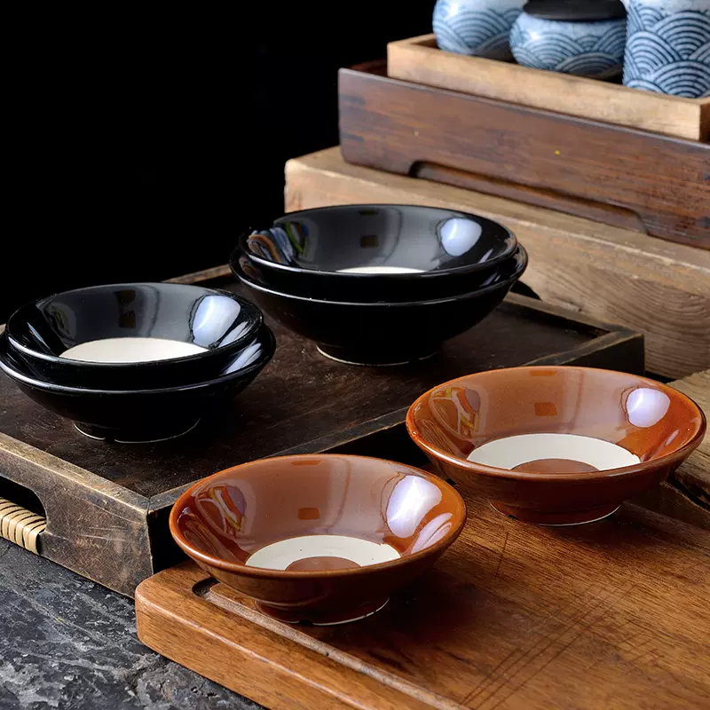 中式古风土碗吃饭小碗复古3.5寸6英寸古代酒碗仿古酒碗粗陶水浒传-Taobao
