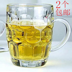 Glass Cup with Handle, Water Cup, Heat-Resistant Tea Cup, Extra-Large Beer Mug, Milk Tea Cup, Juice Cup, Wholesale 