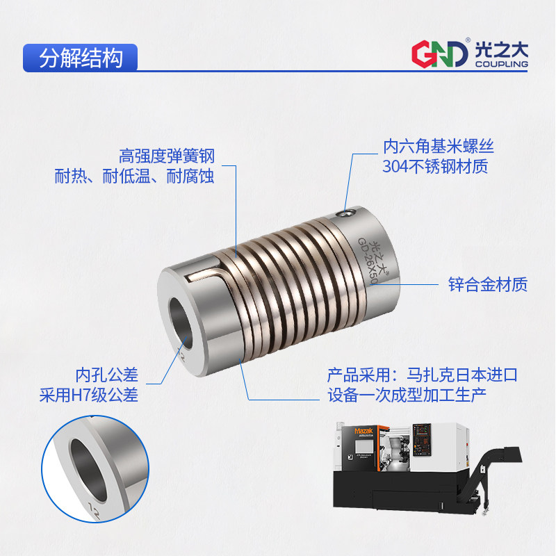 Gd Spring Coupling - Encoder Micro Motor Connector