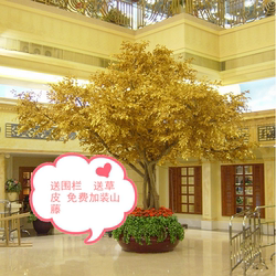 Internet-Famous Golden Banyan Tree, Golden Tree, Money Tree, Artificial Golden Tree, Wishing Tree, Lobby, Shopping Mall, Hotel, New Year Red Envelope Tree