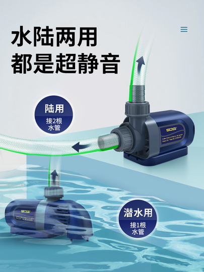 Sqg 25W 周波数制御 魚槽 ウォーターポンプ - 水中 & 両用