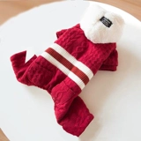 Одежда для щенков плюшевая весна и осенью Бишон Бомоко четырехгруппированная осень и зимние повседневные домашние животные домашние животные осень и зима