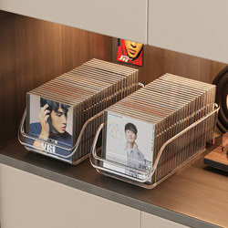 Cd Box Storage Box Desktop Vinyl Record Storage and Organization Tape Album Display Shelf Cd Storage Box