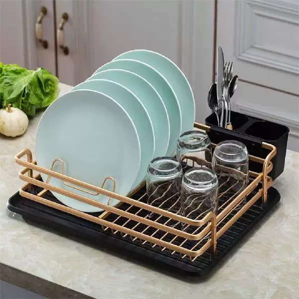 Double layer aluminum dish rack