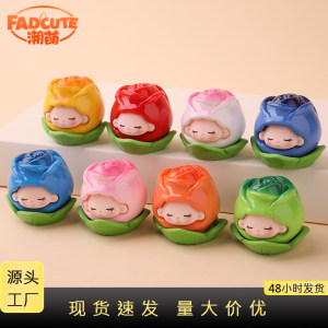 
Solid rose desktop resin cute small ornaments Internet celebrity live broadcast room blind box accessories small figure children's gift