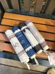 Ins Style Chanel-Inspired Fashion Umbrella, Dual-Use for Sun and Rain, Black Coating for Sun Protection and Uv Protection, Sunshade Umbrella for Female Students