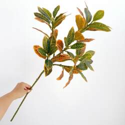Artificial Golden Leaf Tree, Color-Changing Wood, Multicolored Leaves, Gray Leaf, Fortune Leaf, Shrub, Realistic Fake Branches, Green Decorative Tree