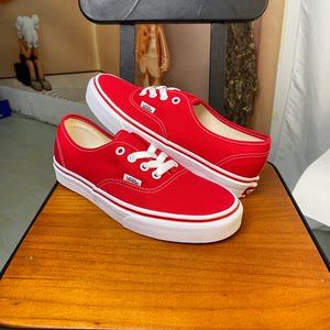 
VANS low top classic style red trend men's and women's shoes canvas skateboard shoes VN000EE3RED