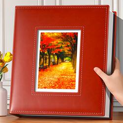 Photo Album DIY Handmade Self-Adhesive Laminated Large-Capacity Family Memory Album Baby Growth Record Album 5 Inches 6 Inches 7 Inches