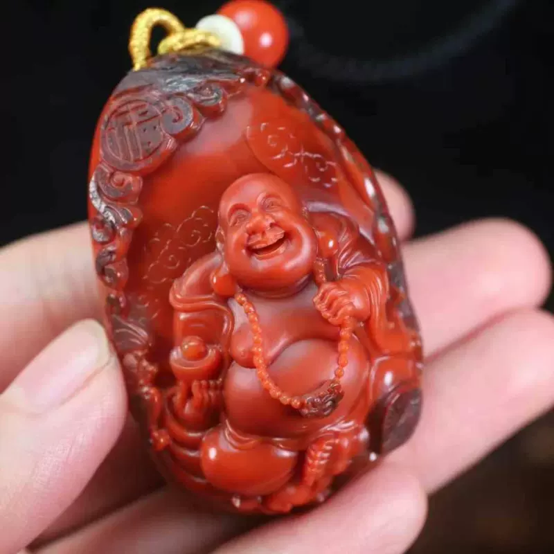 弥勒自尊 瑪瑙 美術工芸品