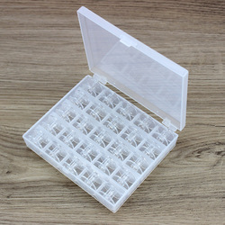 Household Sewing Machine Accessories 25-color Plastic Bobbin Storage Box With Thread Winding Core Boxed Sewing Machine Bobbin Thread