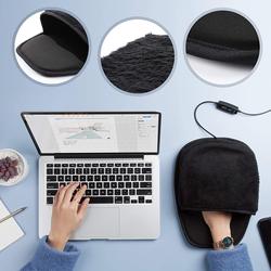 5-Second Fast Heating USB Heated Mouse Pad, Office Desktop Three-Level Temperature Control Heating, Winter Dormitory Hand-Warming Desk Pad