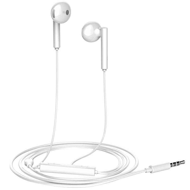 
Huawei headphones original genuine wired round hole mobile phone universal 3.5mm half-in-ear wire-controlled AM115/AM116
