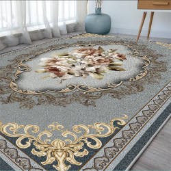 European-Style Carpet for Living Room, Light Luxury Nordic Coffee Table Rug, Home Room Bedroom Bedside Rug, Large Area Floor Mat, Full Coverage