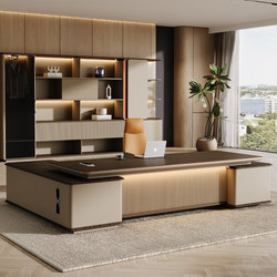 Desk Boss Desk Simple Modern Light Luxury Majestic Desk Office Furniture Executive Desk Manager Desk and Chair Combination