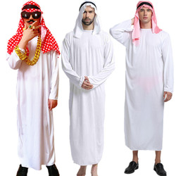 Arabské Oblečení Dubaj Blízký Východ Místní Tyran Roucho Narozeninová Oslava Legrační Síť červená Vibrato Super Tlustý Velký řetěz Rekvizity