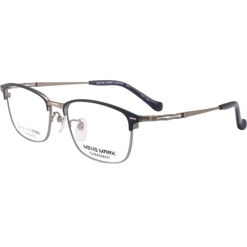 CHARMANT夏矇眼鏡架鈦合金男方框眉線框可配近視全框XM1180/1169-Taobao
