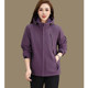 Middle-aged mother autumn and winter jacket 2025 new outdoor windproof and waterproof hooded cotton clothespin cotton thick coat for women