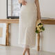 Fashion uprising Korea sweet 2025 spring and summer high luxury lace slit zipper skirt od25031208
