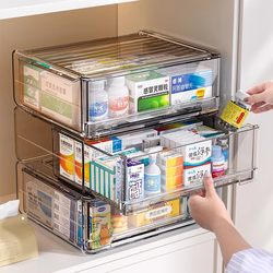 Japanese Desktop Drawer-Type Cosmetic Storage Box, Medicine and Drug Storage Box, Office Desk Stationery and Miscellaneous Storage Box