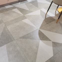 Scandinavian Gray Geometric Antique Tiles 600X600 Floor Tiles Parquet Tiles Living Room and Restaurant Non-Slip Floor Tiles Cement