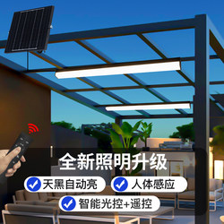 Solar-Powered Ceiling Light for Sunrooms, Waterproof Eaves, Courtyard, Canopy, Wall Light, Terrace, Garage, Garden, Sun Shed Light