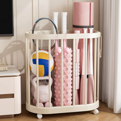Yoga Mat Storage Basket, Household Sports Equipment, Basketball Sports Goods Storage Organizer, Fitness Equipment Storage Rack