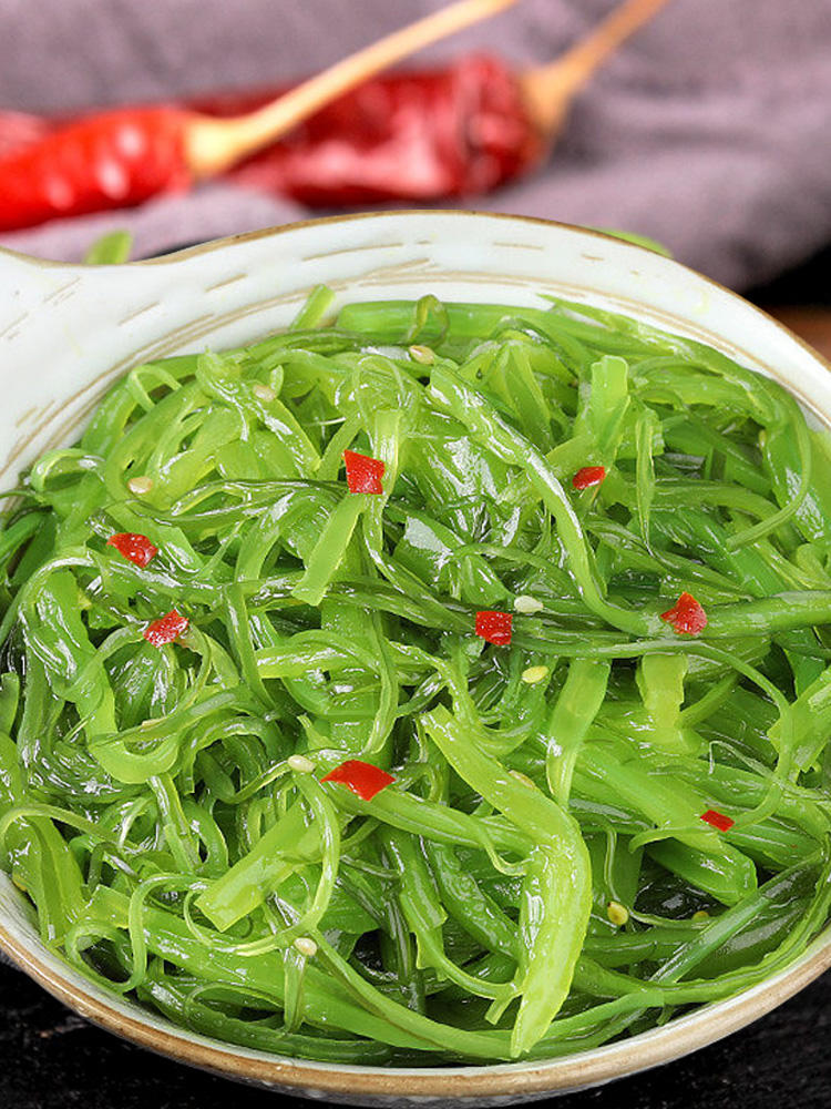 裙带菜丝开袋即食海带丝海藻海草丝日料中华沙拉调味梗段海白菜