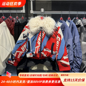 
China Li Ning 26 spring new cotton coat letter zipper hooded casual and versatile AJMW122