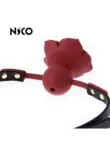 Nước polo trung tâm hoa hồng silicone miệng bóng đào tạo miệng còng miệng cắm chống nôn nữ sexy sâu họng miệng Bóng bịt miệng silicon da cao cấp Bóng Bịt Miệng Thời Trang 