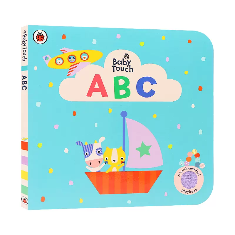 宝宝触摸abc 英文原版baby Touch Abc 幼儿早教启蒙英语字母亲子互动启发触摸感观察力益智儿童图画书籍