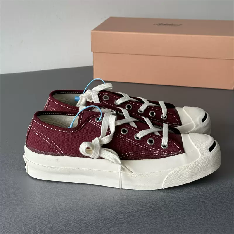 日本限定CONVERSE ADDICT 19SS日版匡威酒红色白色低帮开口笑