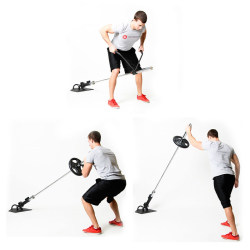 Ttcz Fitness Multi-Functional Barrel Upper Body Core Training Landmine Rack Fitness Equipment No Drilling Required