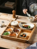 Керамическая японская посуда, ретро обеденная тарелка, комплект