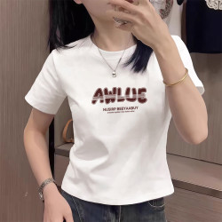 High-End French-Style Short Top with a Cinched Waist for Petite Figures, Stylish and Trendy Short-Sleeve T-Shirt for Women, New Summer Model