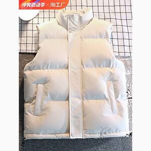 Plel vest men's 2023 new autumn and winter vest American -style cotton horse clip tide boys large size jacket
