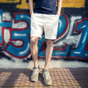 Summer men's casual shorts Korean trendy pants thin pants thin boys pure cotton loose pants sports beach pants
