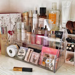 Cosmetics Storage Box Desktop Dressing Table Skin Care Products Lipstick Makeup Brush Organizer Box Acrylic Transparent Box