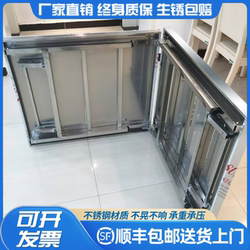 Extra Thick Foldable Table for Home, Commercial, and Outdoor Use, All Stainless Steel, Portable and Easy to Store, Suitable for Barbecue and Stall Setup