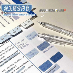 Gradient Color High-Value Index Tabs Sticky Notes Label Stickers Cute Fresh Style Memo Indicator Marking Classification Stickers