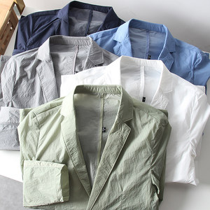 High face value! Light as well! Texture crafts! Men in summer men's anti -wrinkle light casual suit jacket jacket