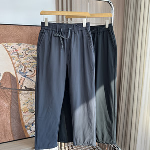 
Goose down series! Warmth and cold protection! Foreign trade men's winter windproof lightweight outdoor casual straight down pants trendy