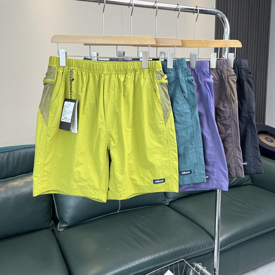 
The same style for men and women! Hygroscopic quick drying! Foreign trade men's summer elastic waist sports casual light and breathable shorts trendy