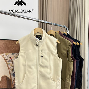 
Double-sided fleece! Excellent warmth! Autumn and winter men and women's foreign trade mountain outdoor stand collar casual vest vest