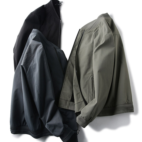 
Classic tough guy style! Windproof and waterproof! New style of foreign trade men's spring and autumn outdoor casual stand-up jacket trend