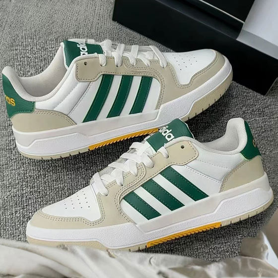 
Adidas men's and women's shoes spring new breathable leather small white shoes retro basketball shoes couple's shoes JR7980