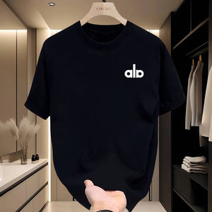 
2026 Summer New Short Sleeve T-Shirt Men's Loose Sports Leisure Breathable Cotton Round Neck Half Sleeve Couple Top