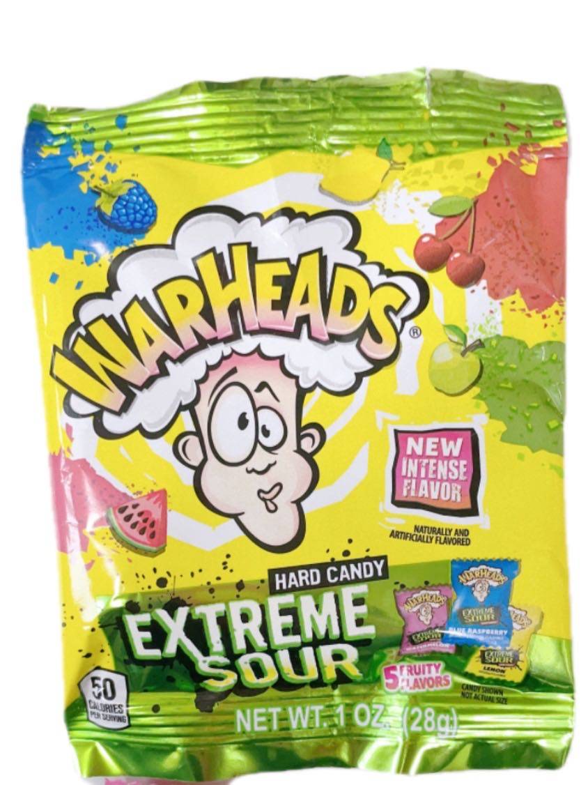 Bon Bons Rouges Durs Acidulés Bonbons durs acidulés Warheads - 92g - 5 saveurs