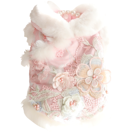 
Dog clothes, autumn and winter clothes, cat princess three-dimensional embroidery Tang suit, New Year temperament, small dog Teddy pet 4339