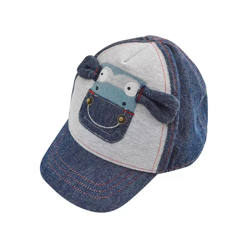 托马斯儿童棒球帽子白条纹鸭舌帽春夏网眼帽薄款防晒遮阳帽